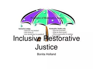 Inclusive Restorative Justice