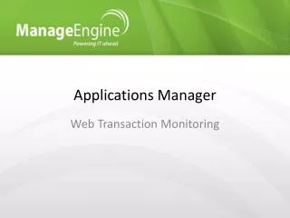 Applications Manager