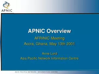 APNIC Overview