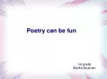Poetry can be fun - slide 1