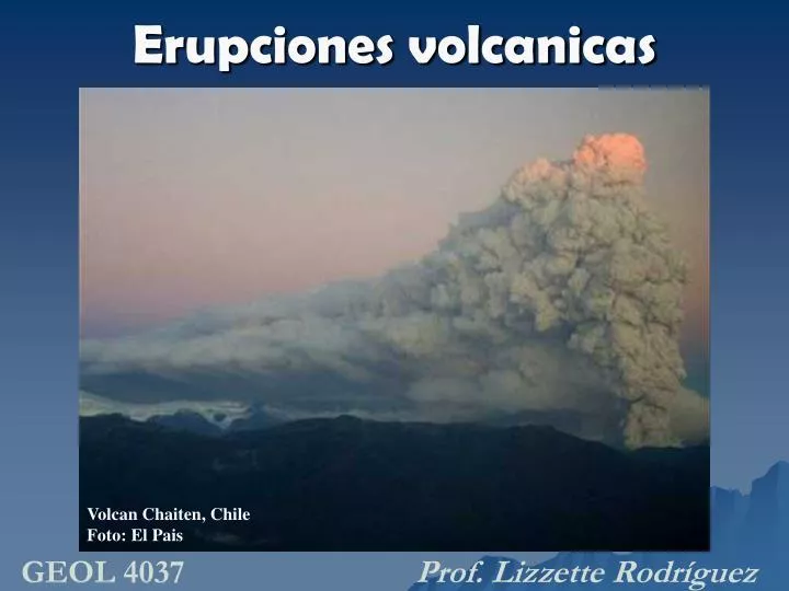 erupciones volcanicas