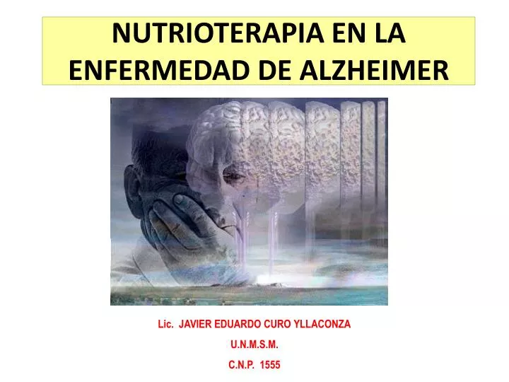 nutrioterapia en la enfermedad de alzheimer
