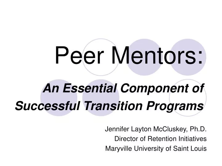 peer mentors