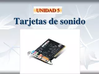 tarjetas de sonido