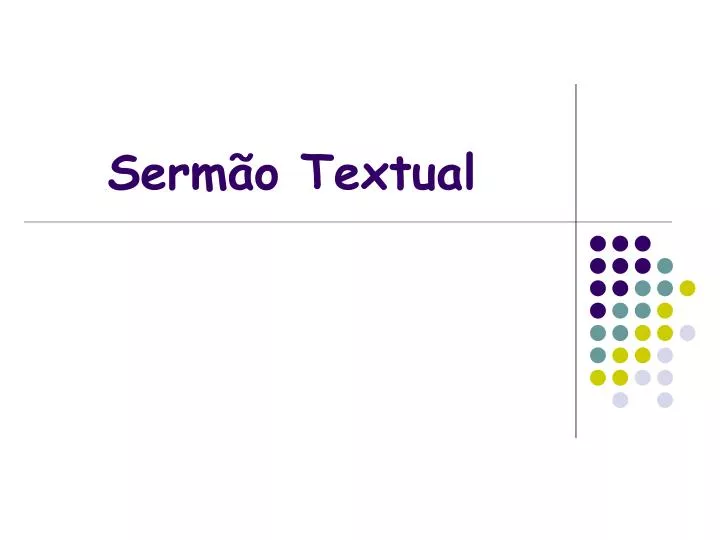 serm o textual