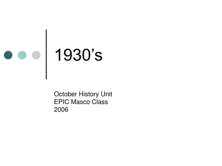 1930 s