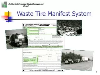 Waste Tire Manifest System