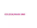 CCS (CCA) RULES 1965 - slide 1