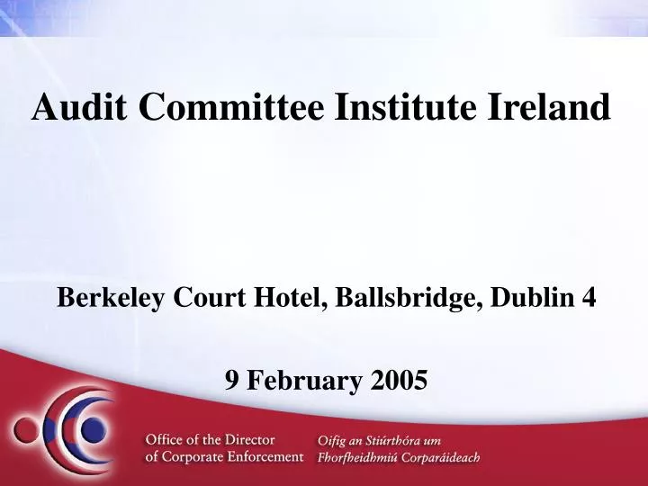 audit committee institute ireland