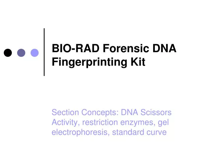 bio rad forensic dna fingerprinting kit