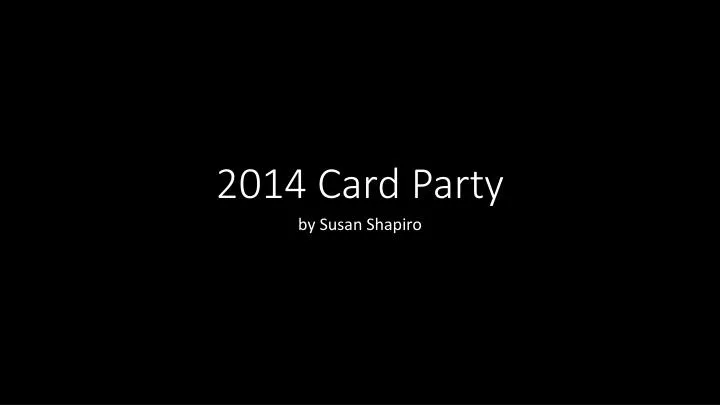2014 card party