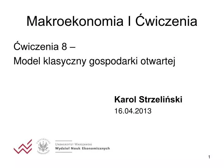 makroekonomia i wiczenia