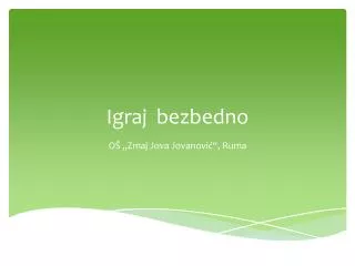 igraj be zbedno