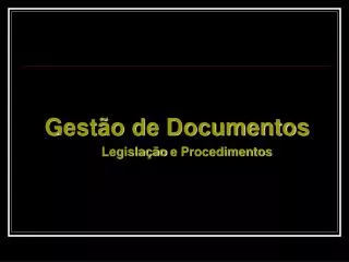 legisla o e procedimentos