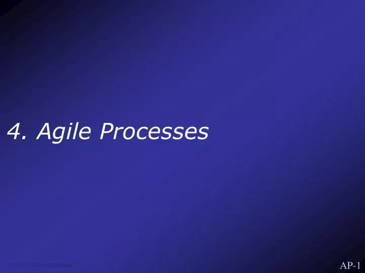4 agile processes