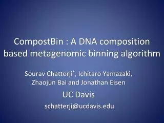 CompostBin : A DNA composition based metagenomic binning algorithm