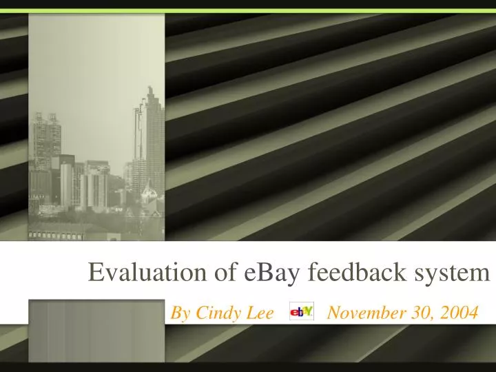 evaluation of ebay feedback system