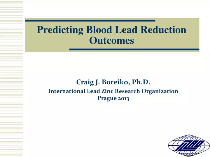 predicting blood lead reduction outcomes
