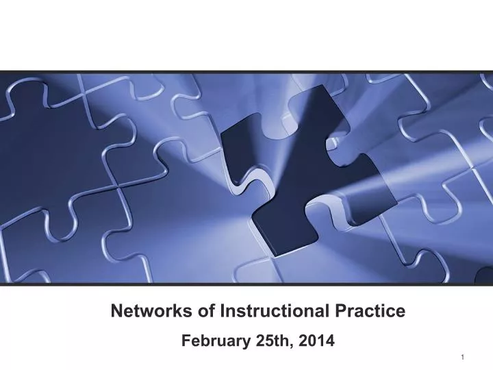 networks of instructional practice