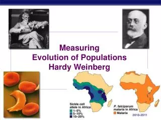 Measuring Evolution of Populations Hardy Weinberg