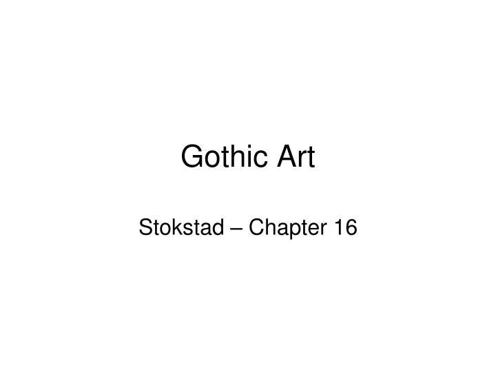 gothic art