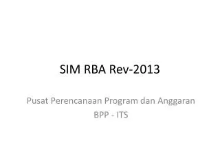 sim rba rev 2013