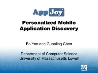 Personalized Mobile Application Discovery