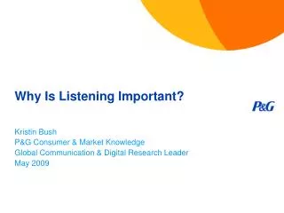 Why Is Listening Important?