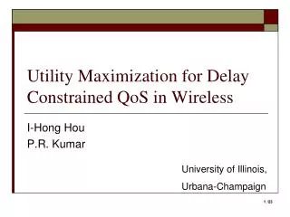 Utility Maximization for Delay Constrained QoS in Wireless