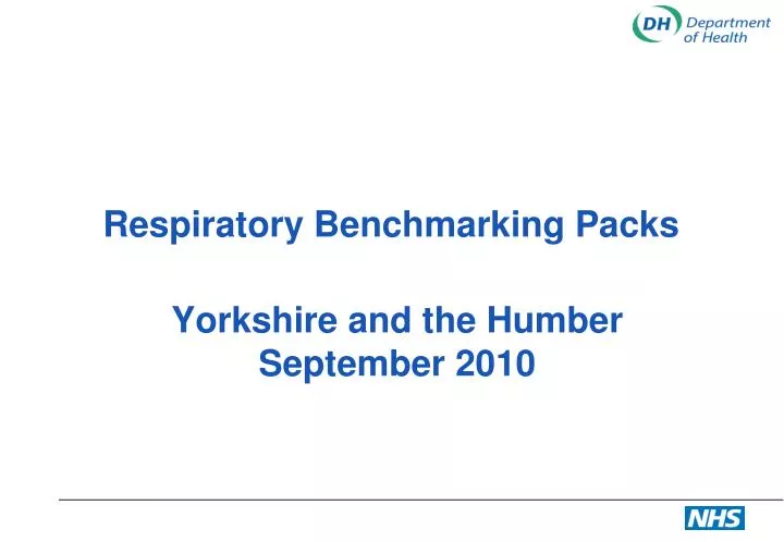 respiratory benchmarking packs
