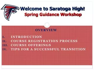 Overview Introduction Course Registration Process Course Offerings