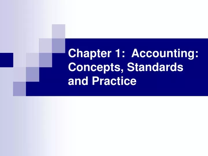 chapter 1 accounting concepts standards and practice