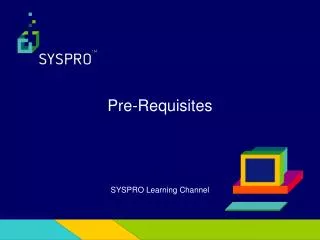 SYSPRO Learning Channel