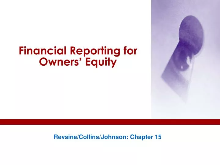 financial reporting for owners equity
