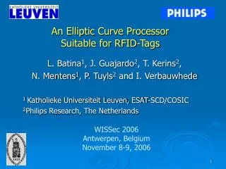 An Elliptic Curve Processor Suitable for RFID-Tags