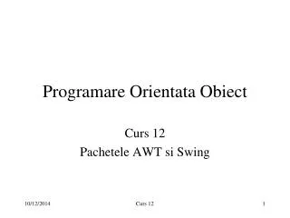 programare orientata obiect