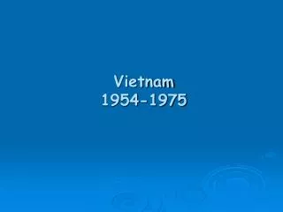 Vietnam 1954-1975
