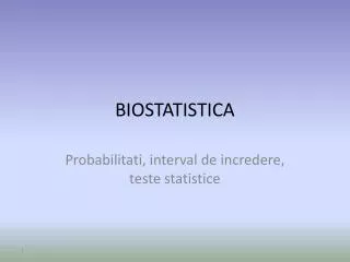 biostatistica