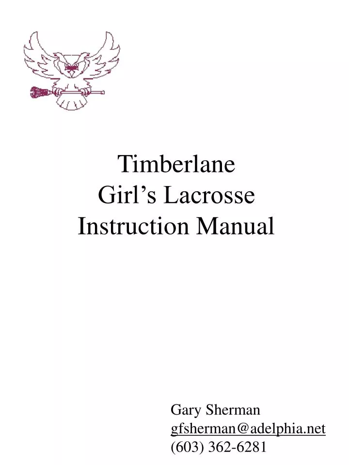 timberlane girl s lacrosse instruction manual