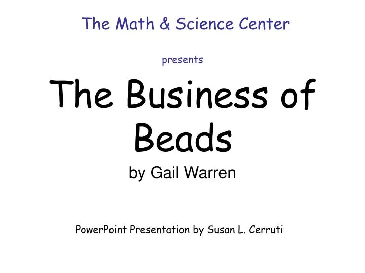 the business of beads