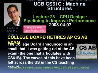 College board retires ap cs ab exam