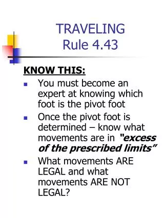 traveling rule 4 43