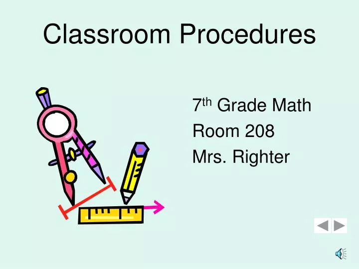 classroom procedures