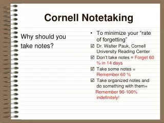 cornell notetaking