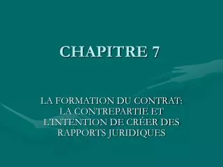 chapitre 7