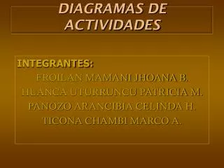 diagramas de actividades