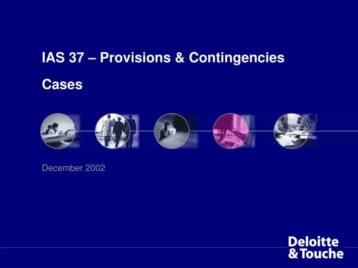 ias 37 provisions contingencies cases