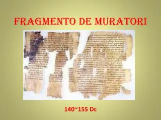 fragmento de muratori