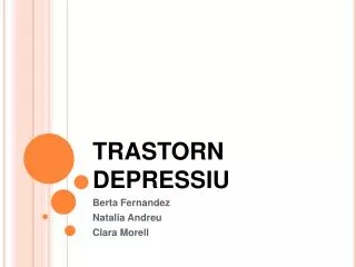 trastorn depressiu