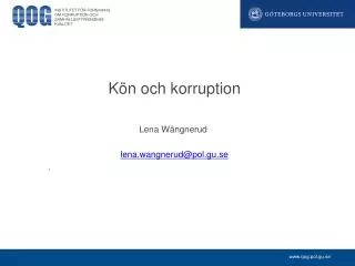 k n och korruption